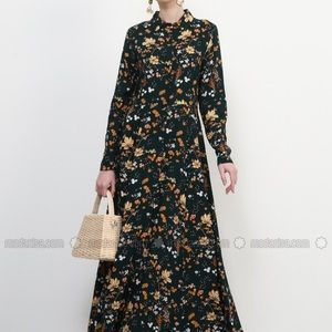 Long Sleeve Button Down Maxi Dress